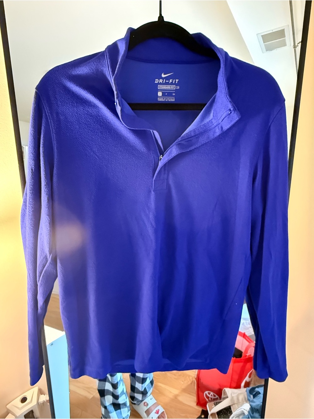 Nike Dri-FIT Quarter-Zip Pullover - Royal Blue